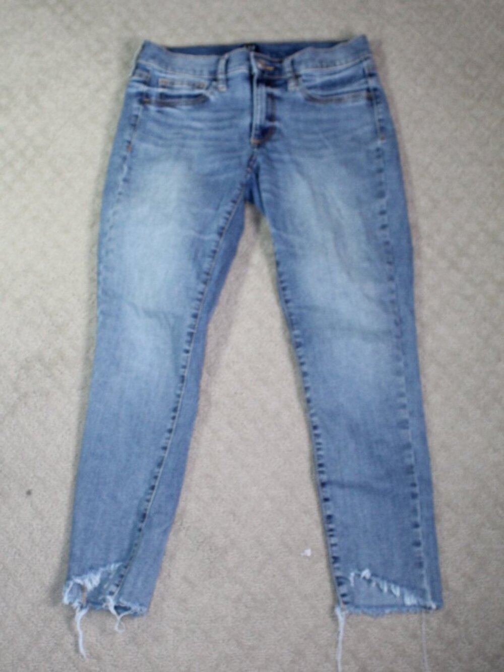 Gap Size 2 /26R Favorite Jegging Blue Raw Hem Jeans